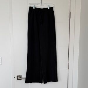 Black Wide-Leg Sweatpants